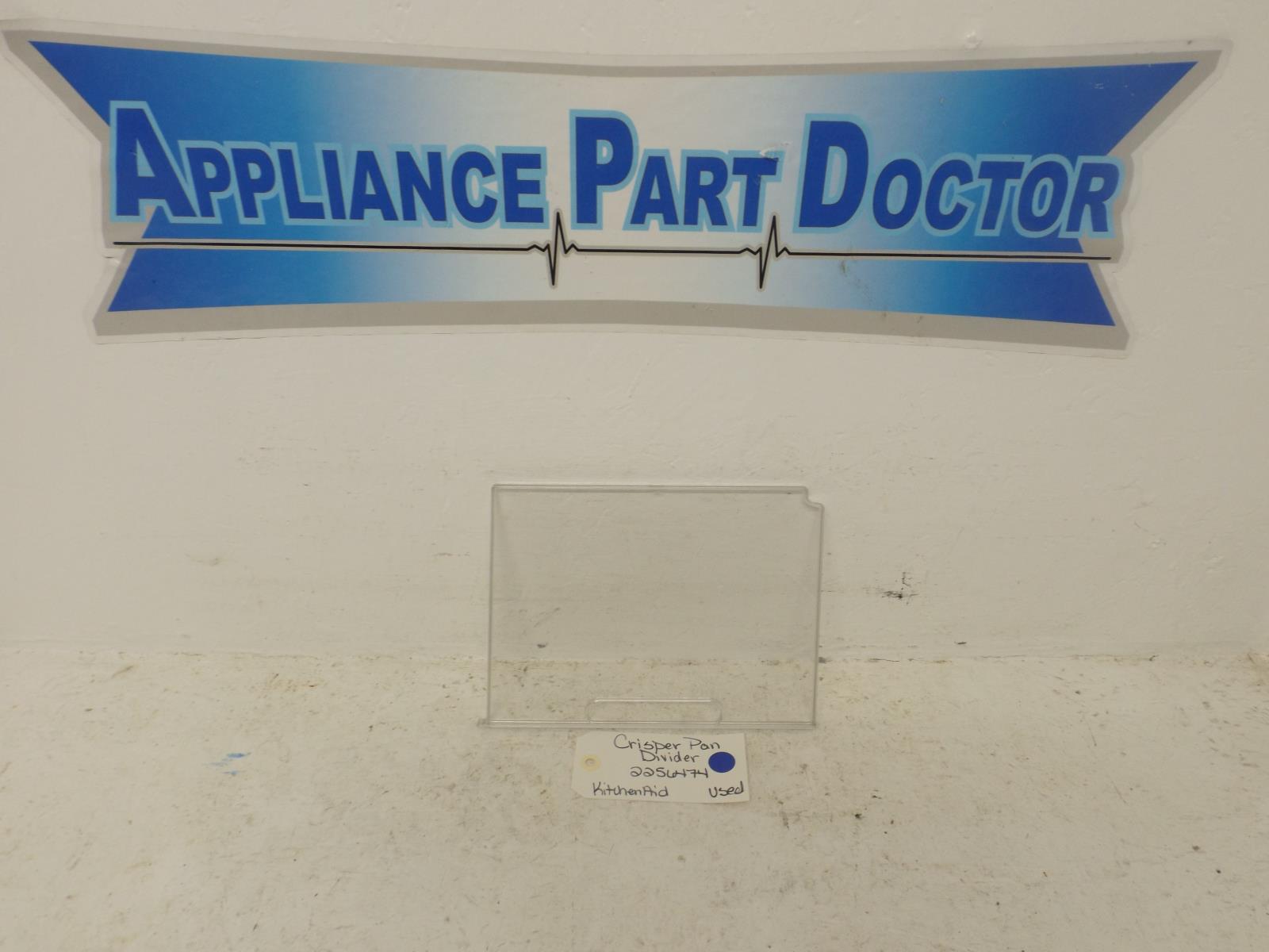 KitchenAid Refrigerator 2256474 Crisper Pan Divider Used KitchenAid Refrigerator 2256474 Crisper Pan Divider Used